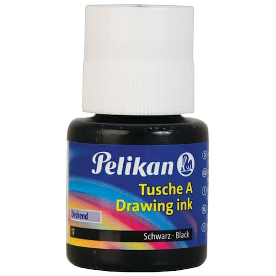 Pelikan Tusche A Black Drawing Ink, 1oz.